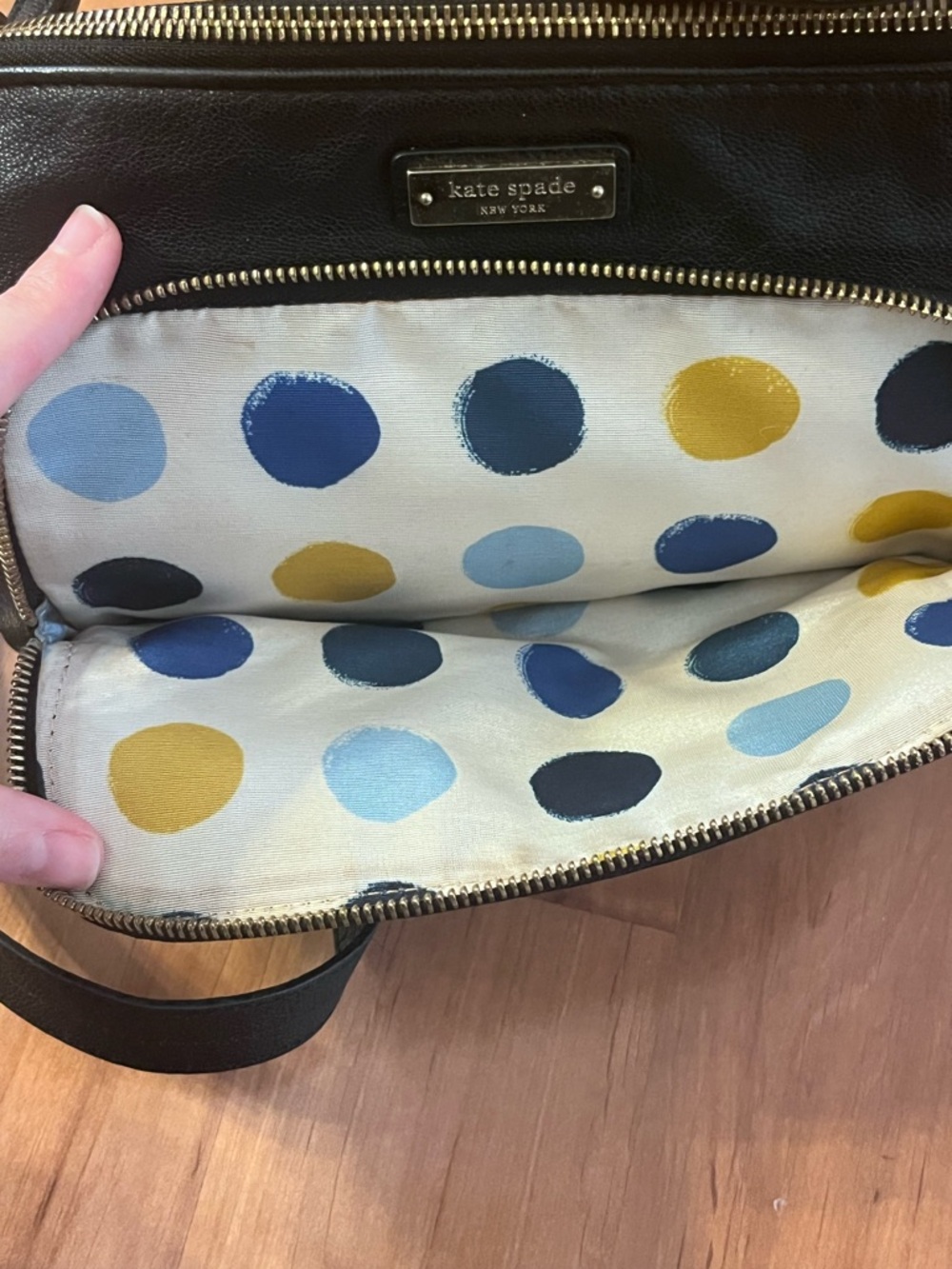 Kate Spade Black Leather Shoulder Crossbody - Picture 8 of 11